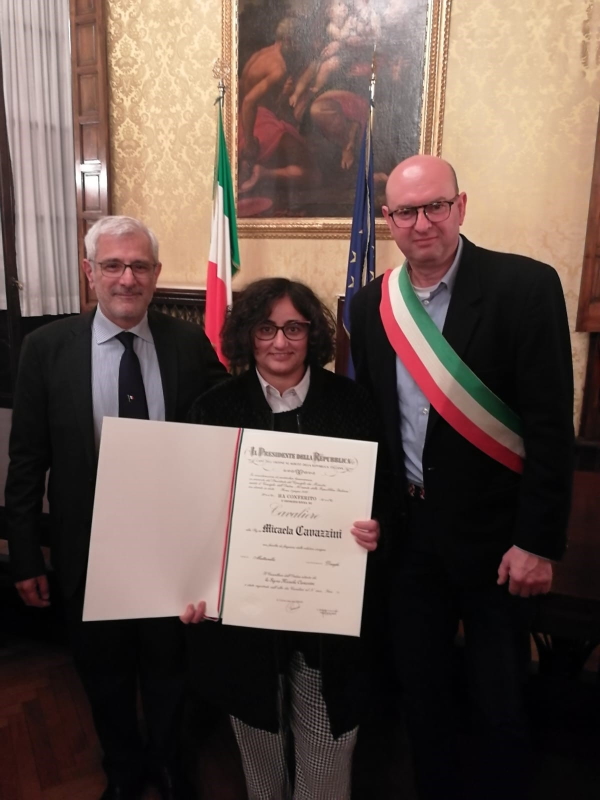 Micaela Cavazzini, coordinatrice della Casa Protetta di Berceto, nominata Cavaliere della Repubblica