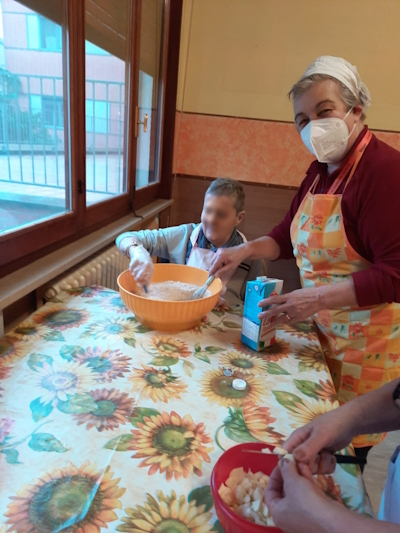 Alla casa di riposo "Italo Poli" di Fontanelle, attivato il laboratorio di cucina.