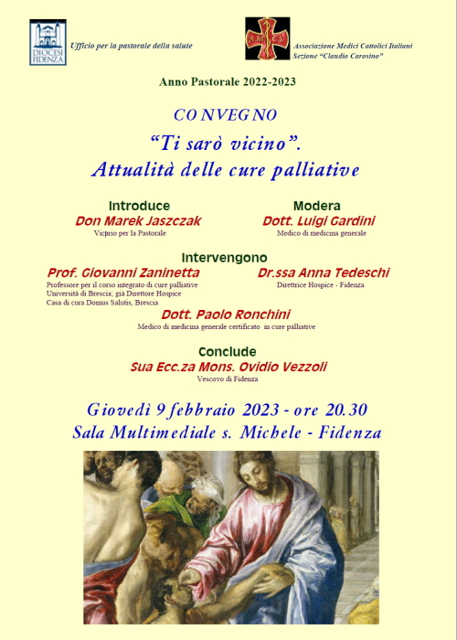 L'Hospice di Fidenza partecipa al convegno "Ti sarò vicino. Attualità delle cure palliative"