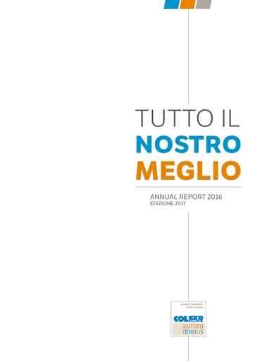 Annual Report 2016 edizione  2017