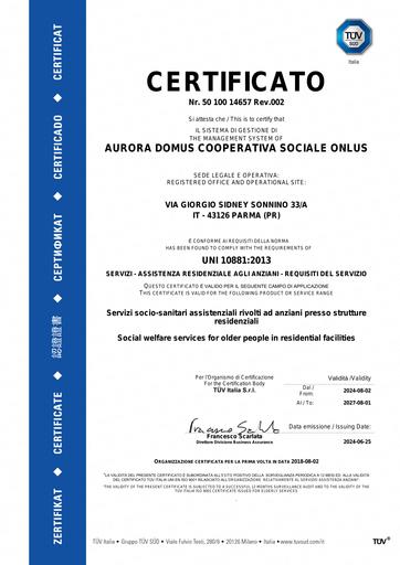 03 CERT UNI 10881 2013 Servizi assist anziani scad 01 08 2024