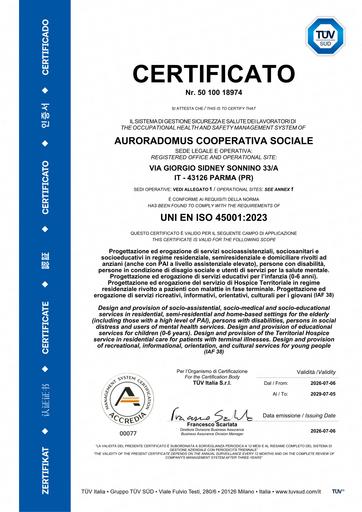 UNI EN ISO 45001:2023